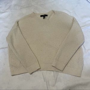 Forever 21 Cream sweater, M